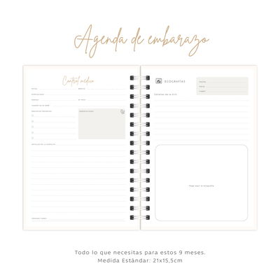 Agenda de Embarazo Floral