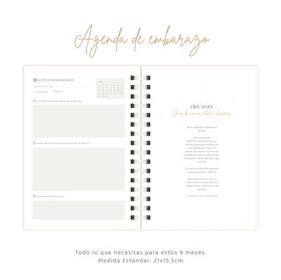 Agenda de Embarazo Nueve Meses 