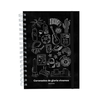 AG2026 Diaria Argentinidad Negro