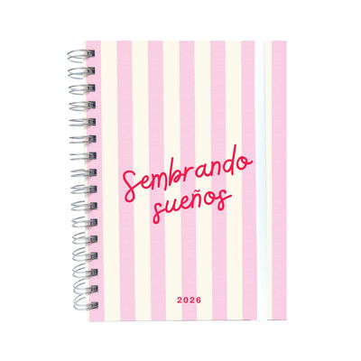 Agenda Docente Nivel Inicial 1 Salita - Lineas rosa