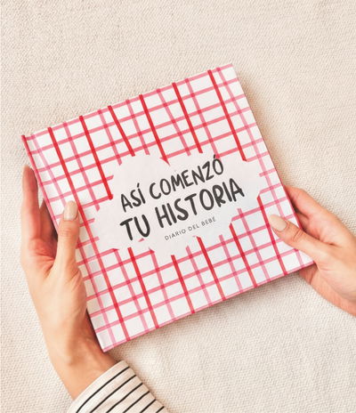 Diario del bebé Cuadros Rojo