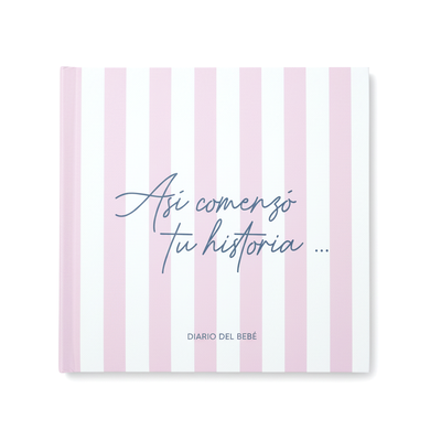 Diario del bebé Líneas Rosa