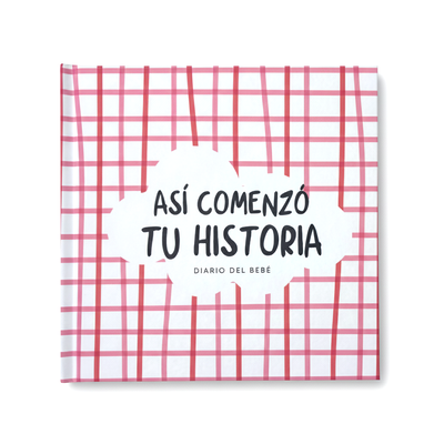 Diario del bebé Cuadros Rojo