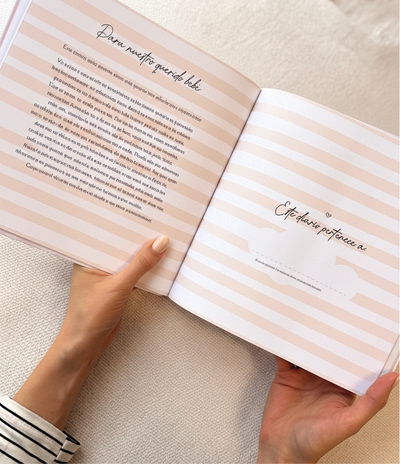 Diario del bebé Líneas Rosa