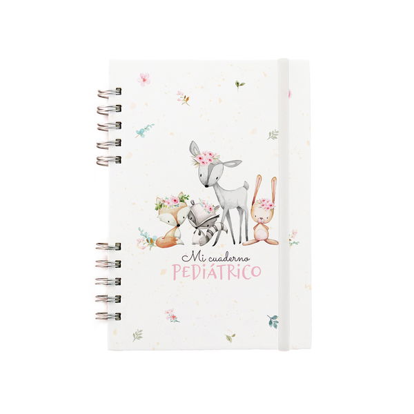 Cuaderno Pediátrico Nena Animalito Boho