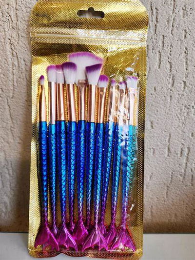SET BROCHAS COLA DE SIRENA X 10