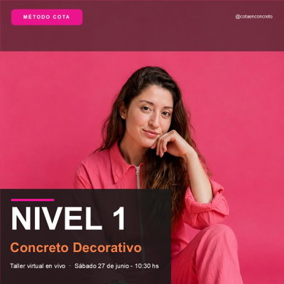Taller virtual - Nivel 1: Concreto Decorativo