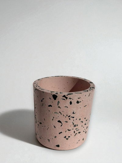 Maceta cilindro N°10 - En terrazzo