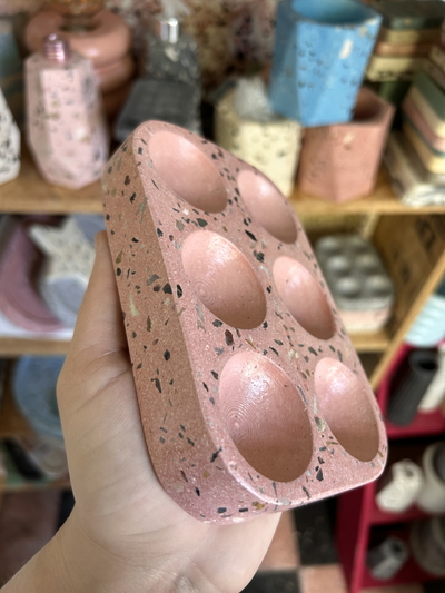Huevera en terrazzo 🎨