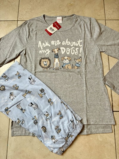 Pijama de algodón estampa perritos