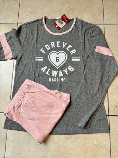 Pijama de algodón estampa Forever always