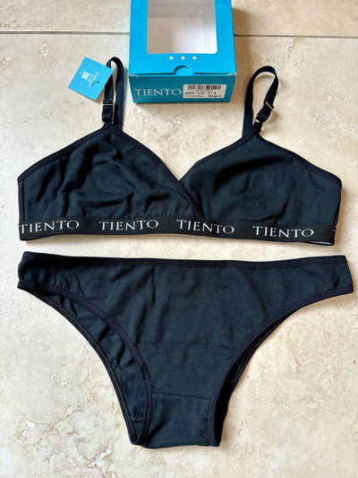 Conjunto top cruzado de doble algodón y vedetina "Tiento" Art.135