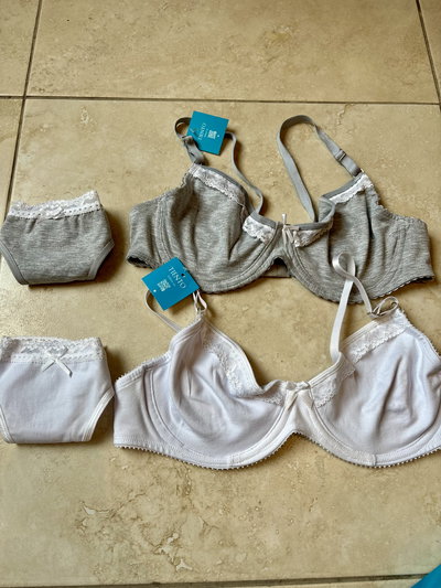 Conjunto de doble algodón con aro y colaless "Tiento" Art.209