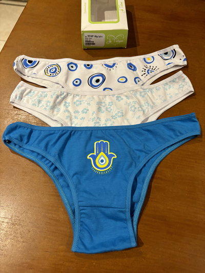 Vedetina de algodón estampado pack x3 "Je Taime"