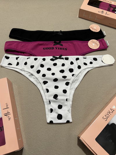 Vedetina de algodón estampada pack x3 "Sayka" Art.842