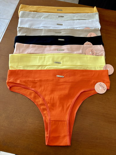 VEDETINA DE ALGODÓN CON CINTURA (pack x3)