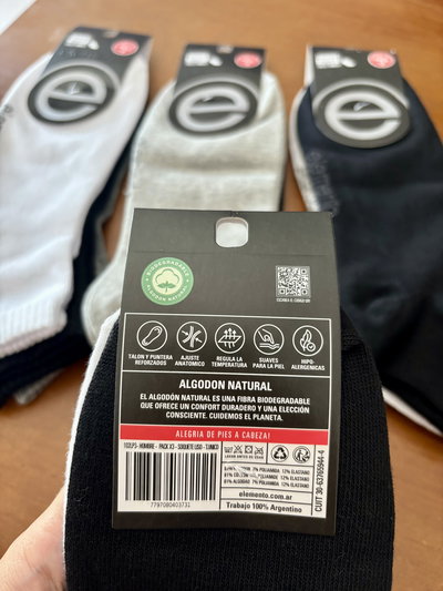 Soquetes lisos de hombre "Elemento" 