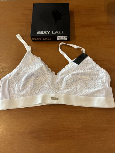 Corpiño de algodón y puntilla sin taza "Sexy Lali" Art.916