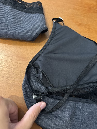 Conjunto top con taza desmontable de morley de algodón con colaless "Uailee" Art.4001