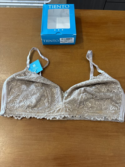 Corpiño sin taza con algodón y puntilla "Tiento" Art.1006