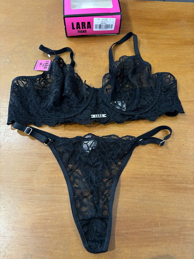 Conjunto de puntilla con aro y less regulable "Lara" Art.4120