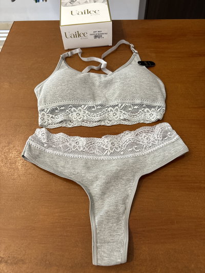 Conjunto top con taza desmontable de morley de algodón con colaless "Uailee" Art.4001