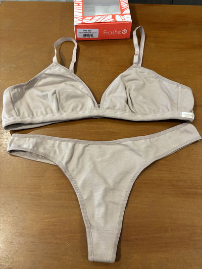 Conjunto bralette de algodón con colaless "Frashe" Art.527