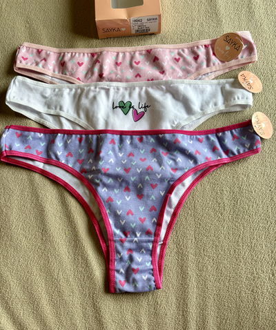 Vedetinas de algodón estampado pack x3 "Sayka" Art.10062