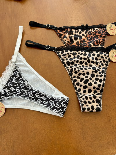 COLALESS REGULABLE DE MICROFIBRA ANIMAL PRINT (pack x2)