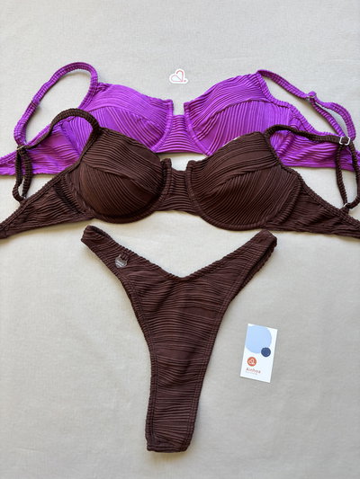 Bikini con aro y colaless Justina