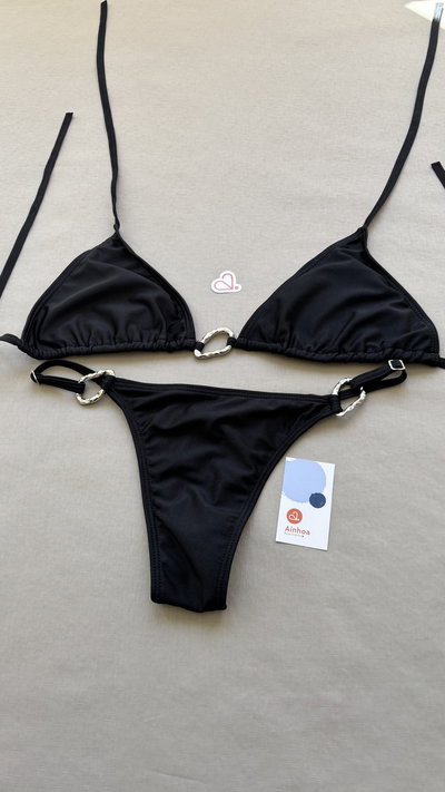 Bikini triangulito con avío Maui