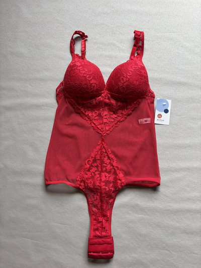 Body de microtul con taza triangulito taza soft con puntilla "Sexy Lali"