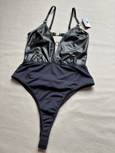 Body engomado con microfibra con espalda descubierta "Melifera" Art.B203