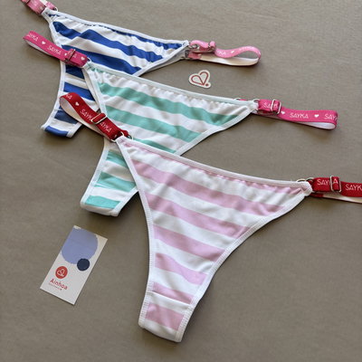 Colaless regulables de microfibra rayada pack x3 Sayka