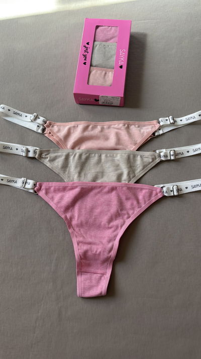 Colaless regulables de algodón pack x3 Sayka