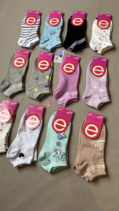 Soquetes estampados de mujer "Elemento"