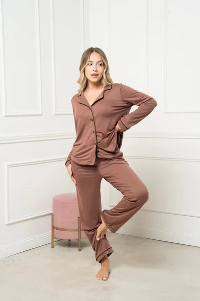 PIJAMA CAMISERO DE MODAL