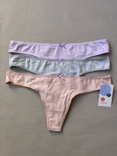 COLALESS DE ALGODÓN COLORES PASTELES (pack x3)