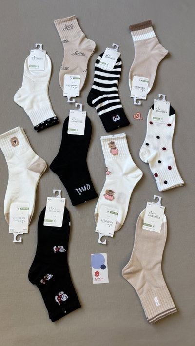 Medias tenis estampadas 
