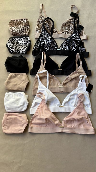 Conjunto triangulo de algodón y colaless "Sexy Lali" Art.1081