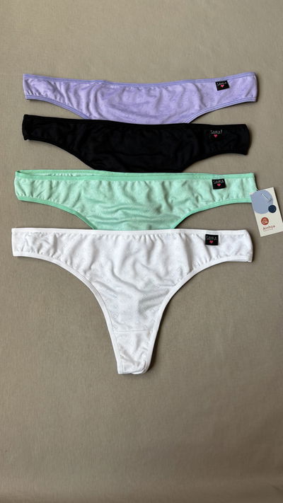 Colaless de microfibra desagujada pack x3 "Sayka" Art.516