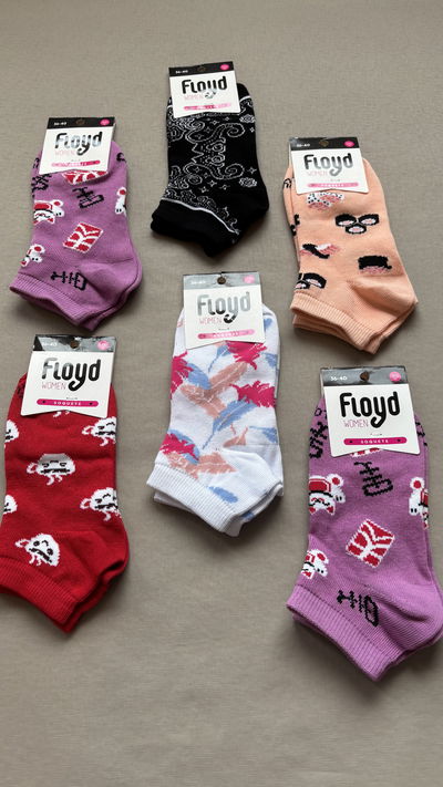 Soquetes estampados "Floyd" Art.MJ6