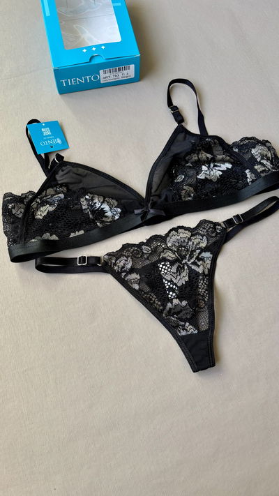 Conjunto de tul y puntilla con less regulable Tiento Art.783