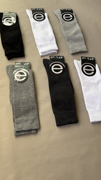 Medias 1/2 caña lisas de hombre "Elemento" 