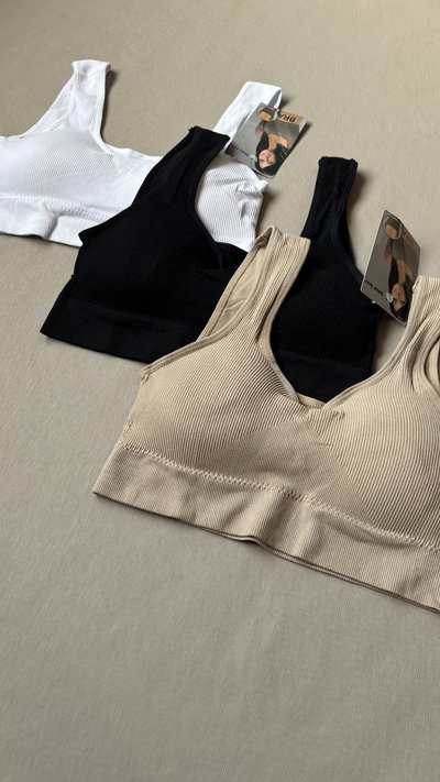 Top de morley tiras anchas con tazas desmontables