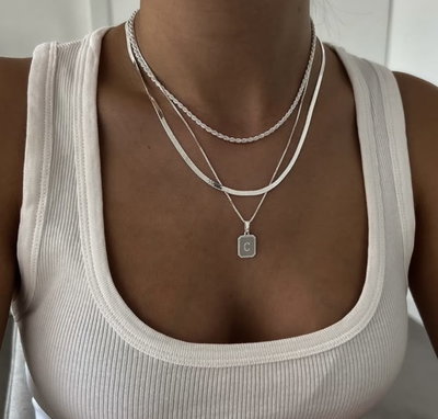 cadena SNAKE fina (plateado)