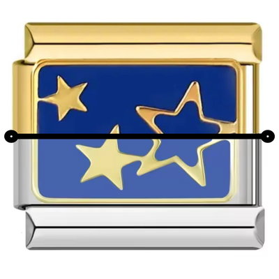 Charm estrella (dorado/plateado)