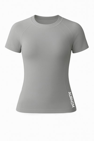 Remera CORE compresion GRIS CLARO