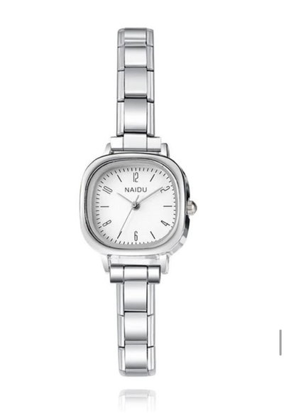 ITALIAN WATCH Square ARIAL blanco