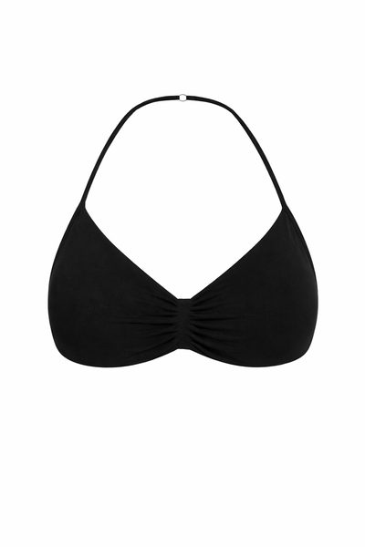 Top HALTER corto BLACK